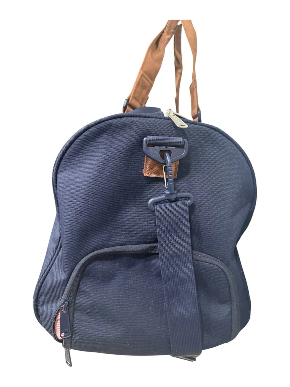 Herschel Supply Company Navy Duffel with Brown Straps